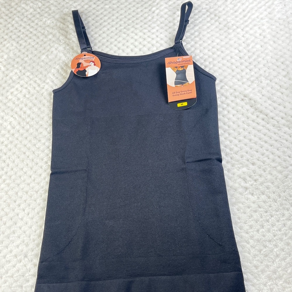 Shapermint All Day Every Day Scoop Neck‎ Cami Black Size Medium Seamless
